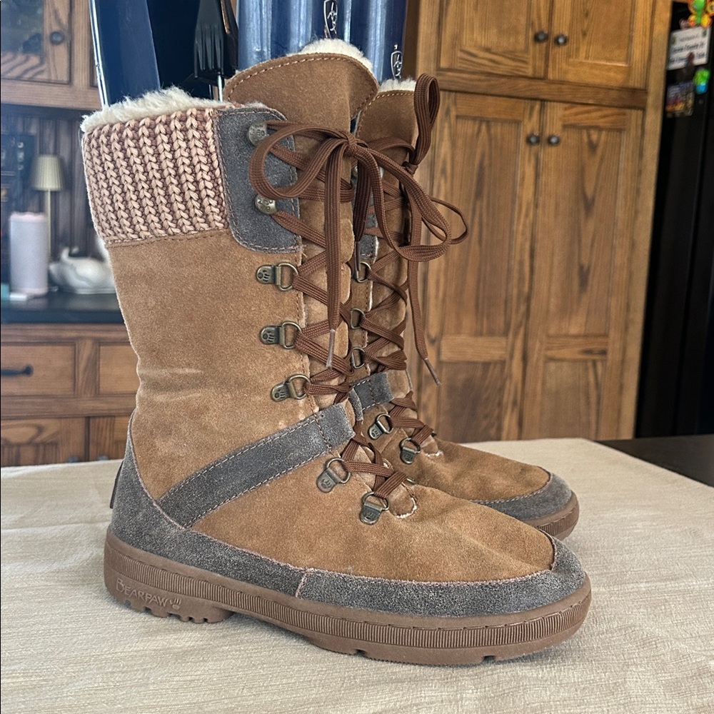 Bearpaw Serena‎ Suede Winter Lace Up Boot